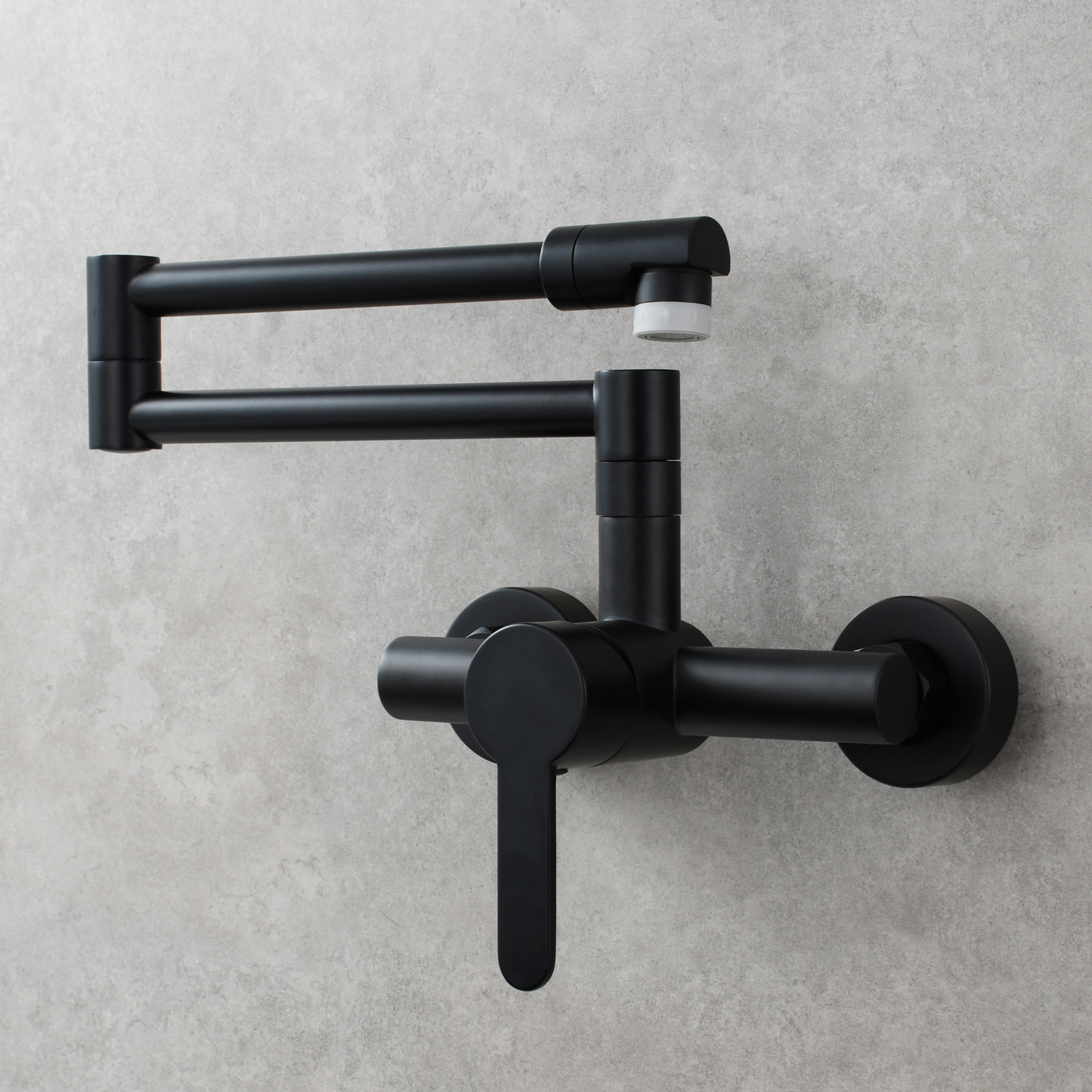 Tecmolog Brass Bathroom Black Folding Faucet Hot and Cold Kitchen Faucet Taps,BB1211A