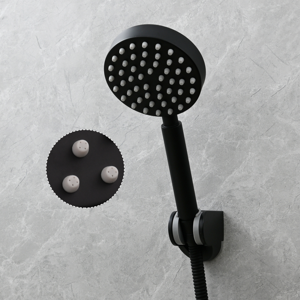 Tecmolog Stainless Steel Pressurized Shower Head,Brushed Nickel Bathroom Handheld Shower Head,BS171