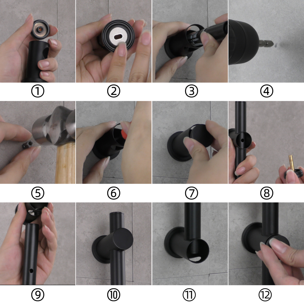 Tecmolog Brass Bathroom Showe Slide Bar with Adjustable Shower Holder,BC4049