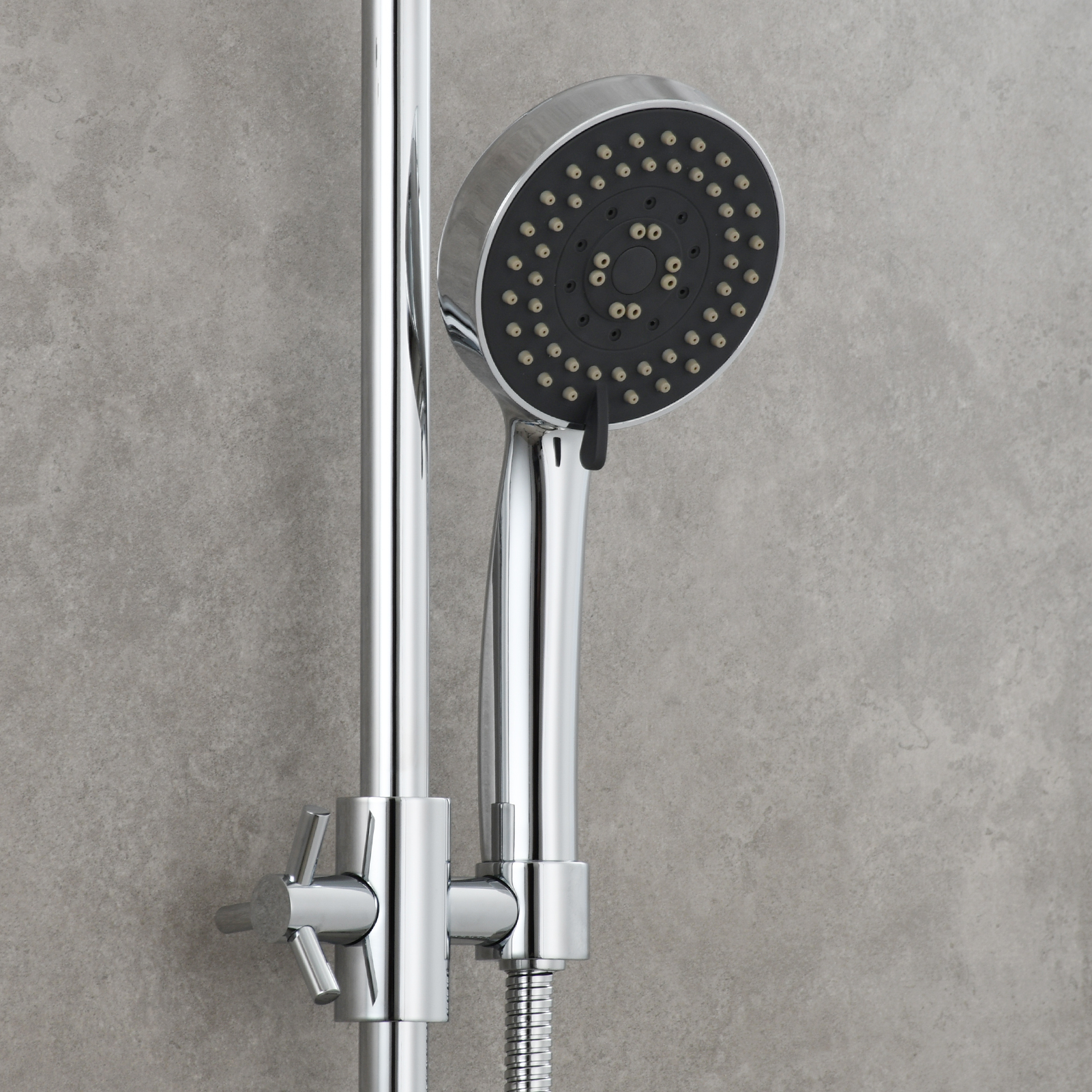 Tecmolog Brass Bathroom Showe Slide Bar with Adjustable Shower Holder,BC4049