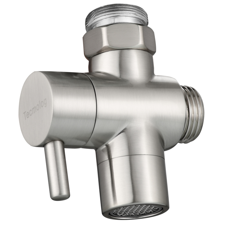 Tecmolog Sink Valve Diverter M22 x M24, Brass Faucet Splitter for Kitchen, Faucet Adapter 2 Way, SBA021C/SBA021CB/SBA021CNA