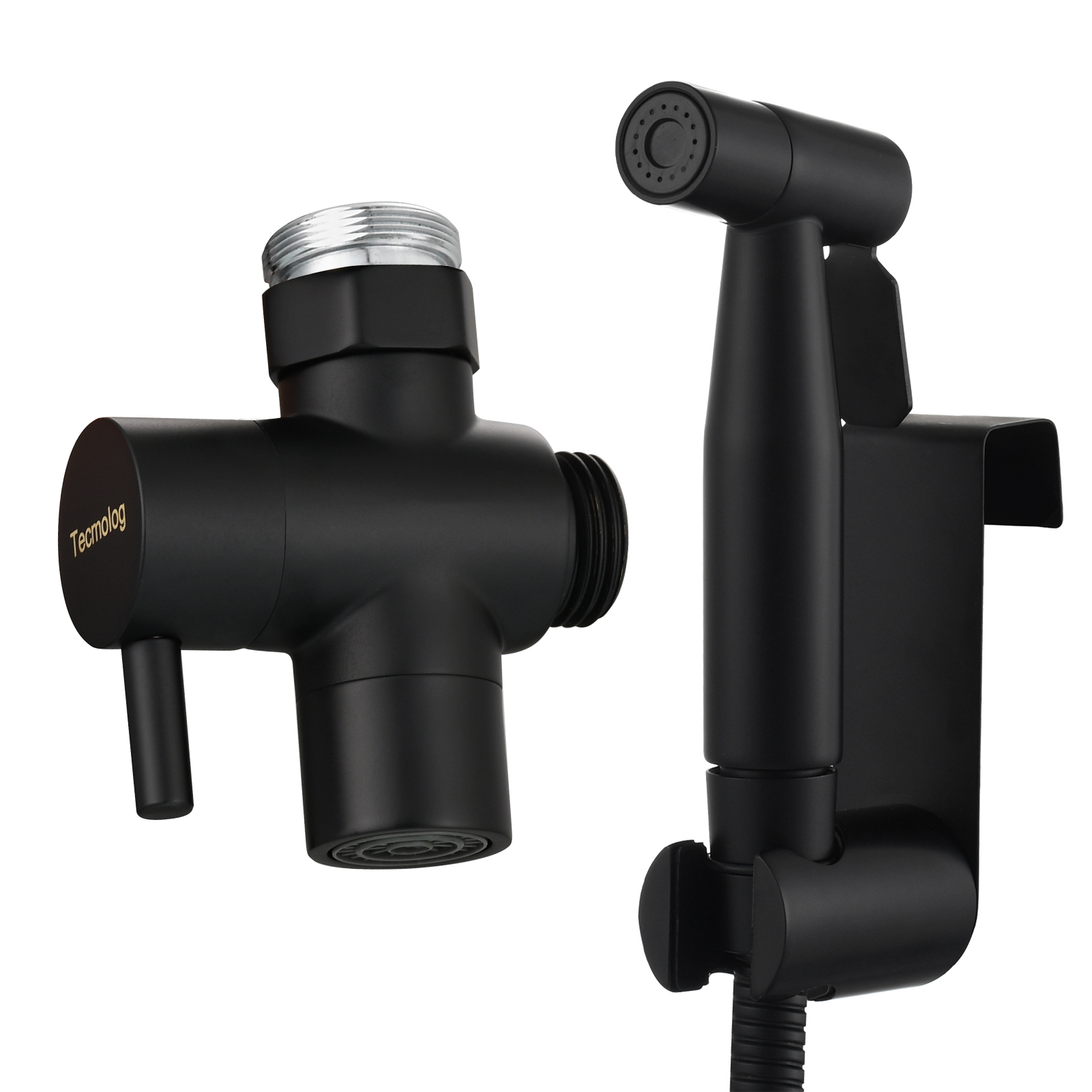 Tecmolog Handheld Bidet Sprayer for Sink Faucet, Bathroom Faucet Bidet Sprayer Set for Pet Shower and Personal Hygiene, Warm Water Baby Cloth Diaper Sprayer