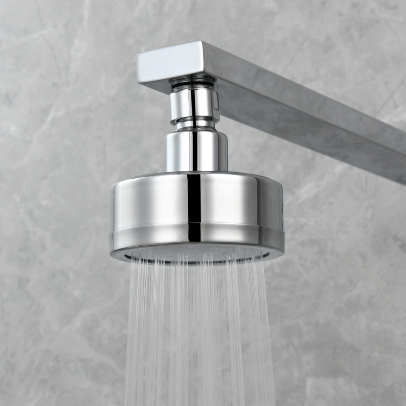 Tecmolog Stainless Steel Brushed Nickel Shower Head, Pressurized Water Saving and 360°  Rotate Shower Head