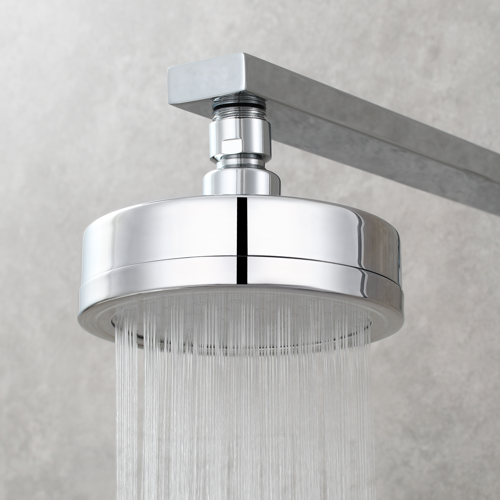 Tecmolog Stainless Steel Brushed Nickel Shower Head, Pressurized Water Saving and 360°  Rotate Shower Head