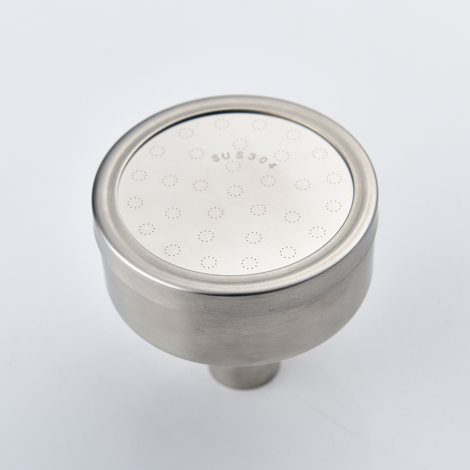 Tecmolog Stainless Steel Brushed Nickel Shower Head, Pressurized Water Saving and 360°  Rotate Shower Head
