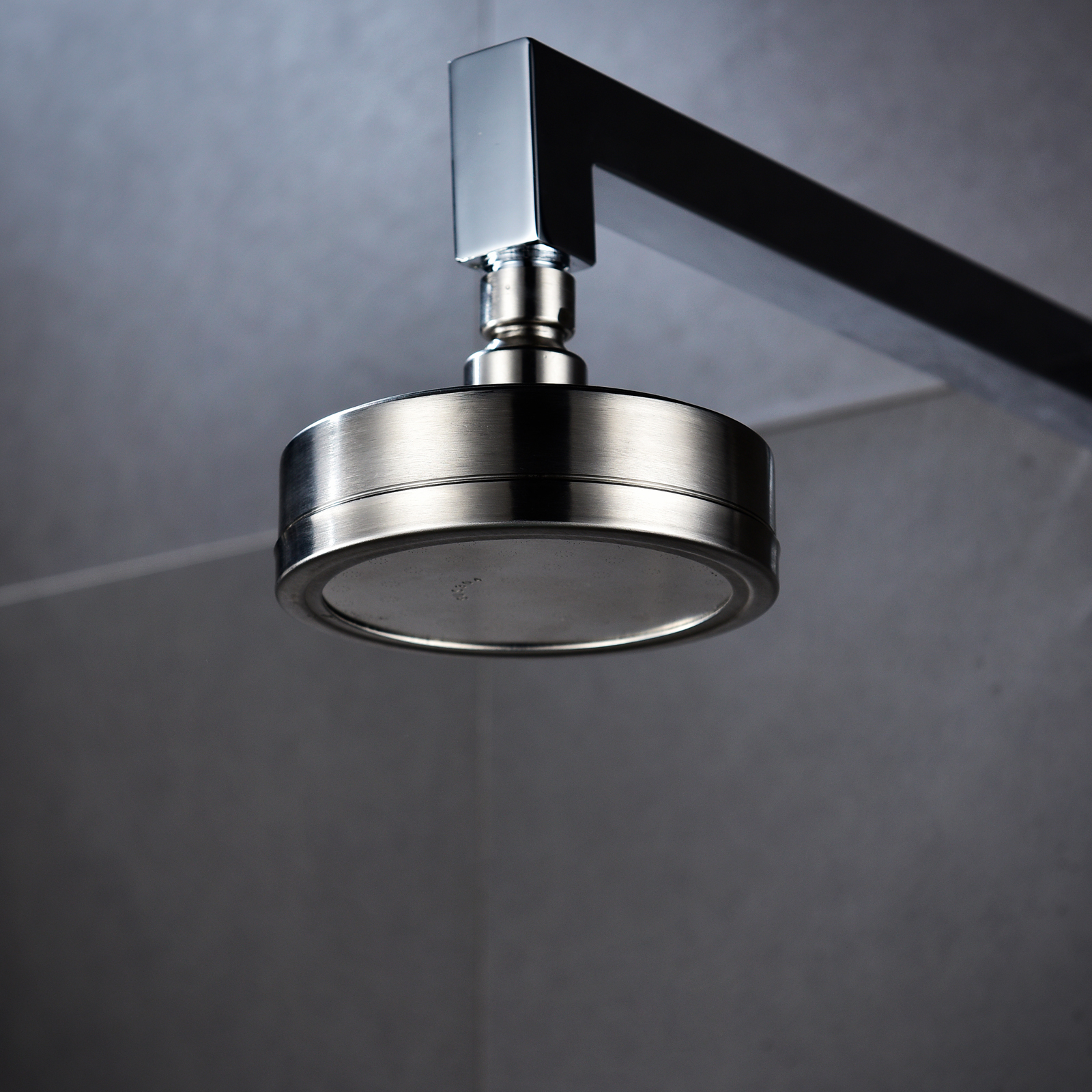 Tecmolog Stainless Steel Brushed Nickel Shower Head, Pressurized Water Saving and 360°  Rotate Shower Head