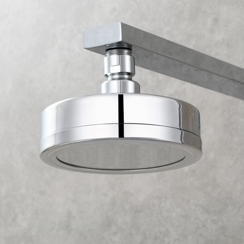 Tecmolog Stainless Steel Brushed Nickel Shower Head, Pressurized Water Saving and 360°  Rotate Shower Head