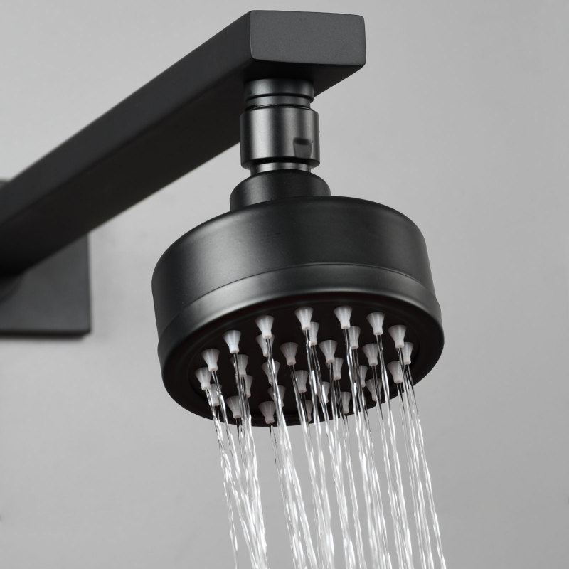 Tecmolog Stainless Steel Brushed Nickel Shower Head, Pressurized Water Saving and 360°  Rotate Shower Head