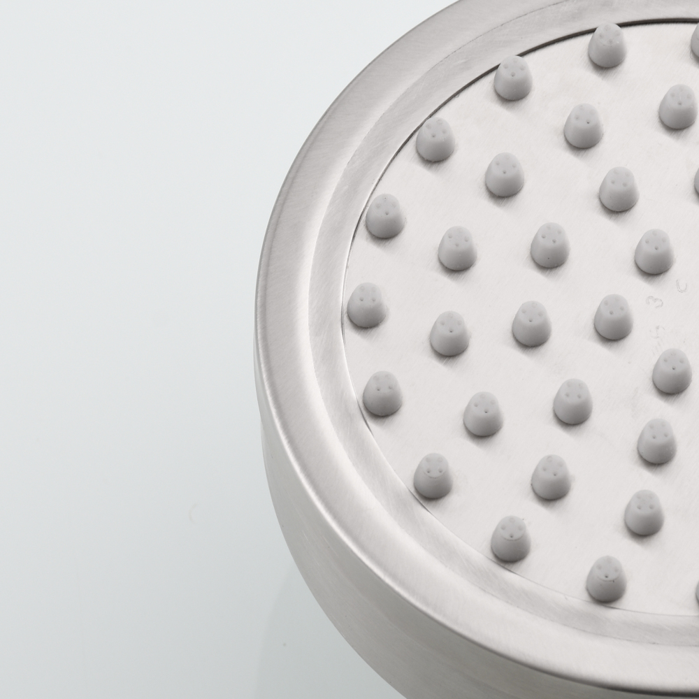 Tecmolog Stainless Steel Brushed Nickel Shower Head, Pressurized Water Saving and 360°  Rotate Shower Head