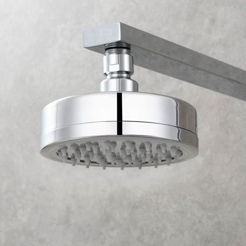 Tecmolog Stainless Steel Brushed Nickel Shower Head, Pressurized Water Saving and 360°  Rotate Shower Head