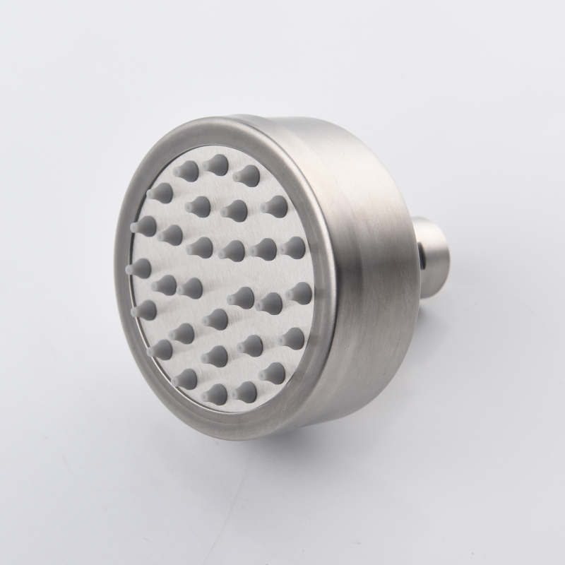 Tecmolog Stainless Steel Brushed Nickel Shower Head, Pressurized Water Saving and 360°  Rotate Shower Head