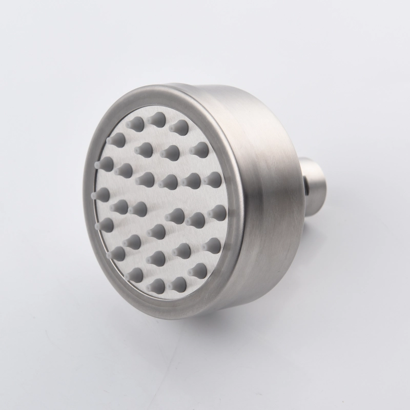 Tecmolog Stainless Steel Brushed Nickel Shower Head, Pressurized Water Saving and 360°  Rotate Shower Head