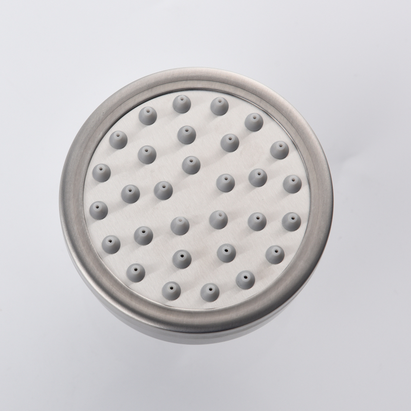 Tecmolog Stainless Steel Brushed Nickel Shower Head, Pressurized Water Saving and 360°  Rotate Shower Head