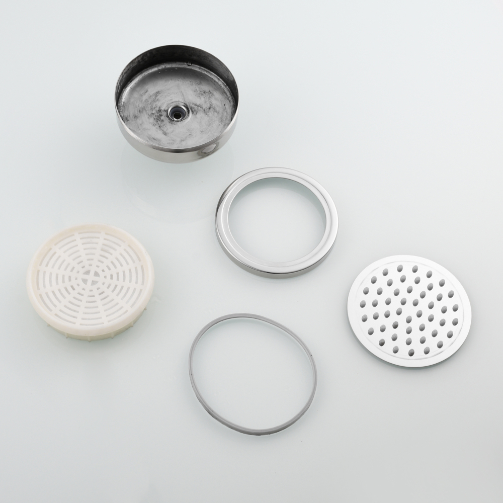 Tecmolog Stainless Steel Brushed Nickel Shower Head, Pressurized Water Saving and 360°  Rotate Shower Head