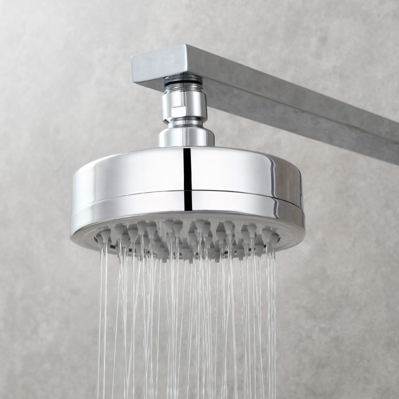 Tecmolog Stainless Steel Brushed Nickel Shower Head, Pressurized Water Saving and 360°  Rotate Shower Head