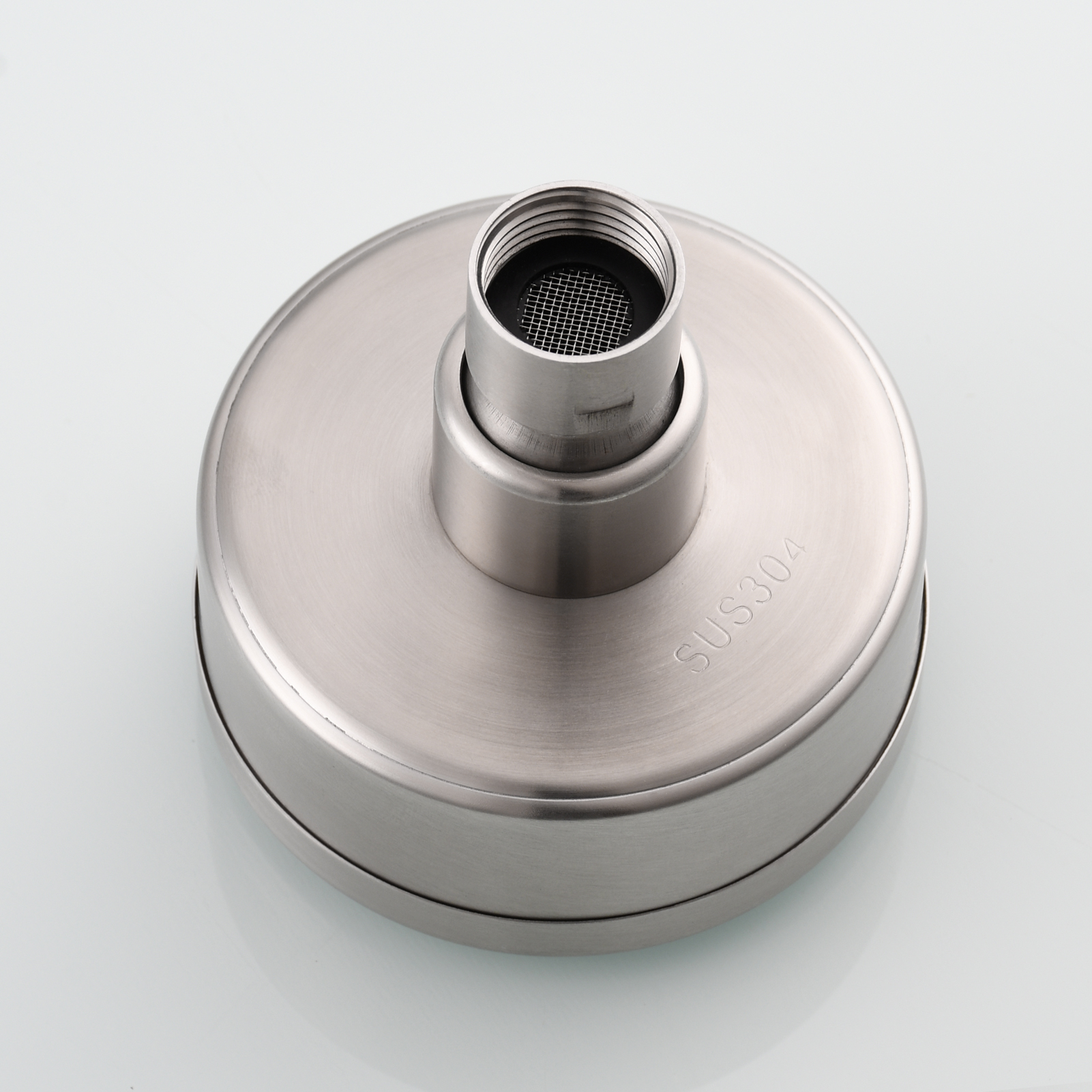 Tecmolog Stainless Steel Brushed Nickel Shower Head, Pressurized Water Saving and 360°  Rotate Shower Head