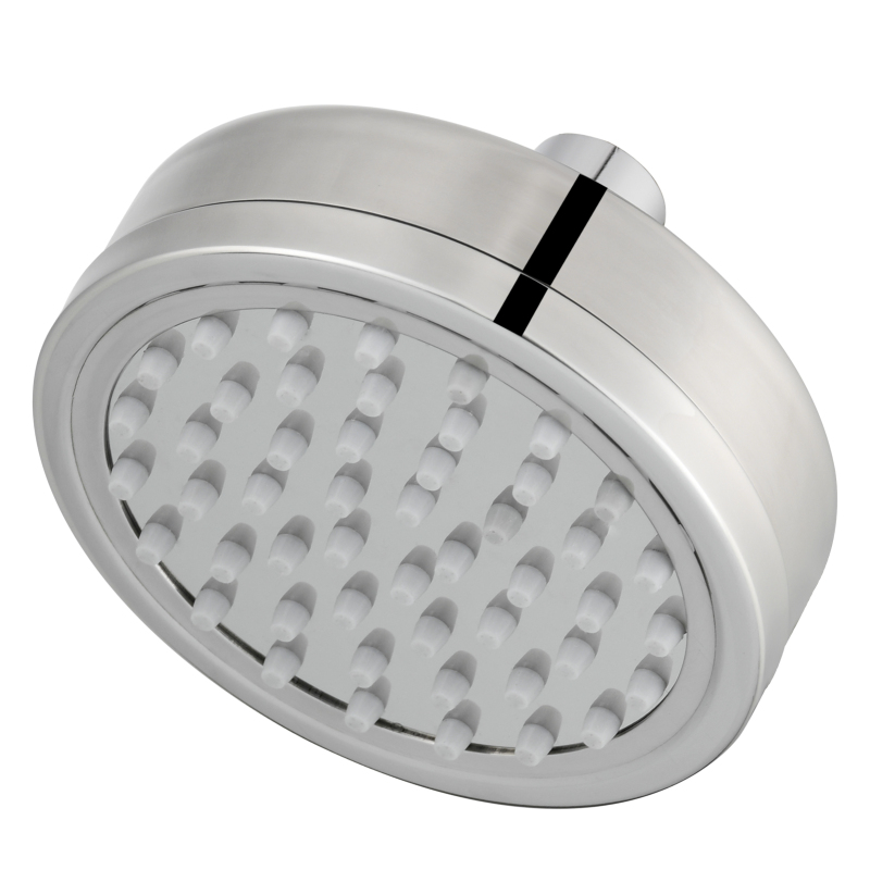 Tecmolog Stainless Steel Brushed Nickel Shower Head, Pressurized Water Saving and 360°  Rotate Shower Head