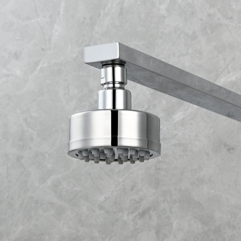 Tecmolog Stainless Steel Brushed Nickel Shower Head, Pressurized Water Saving and 360°  Rotate Shower Head