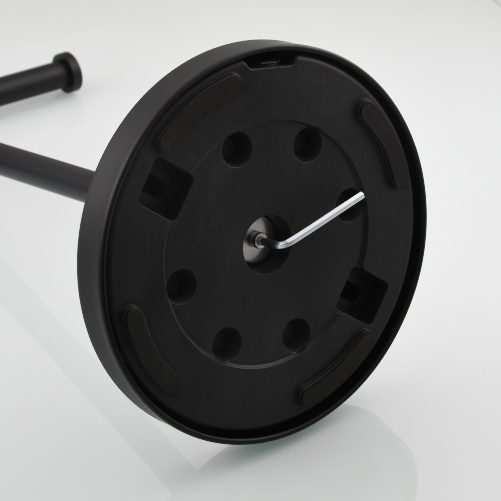 Tecmolog 304 Stainless Steel Towel Rack,Standing Towel Holder Weighted Base for Bathroom,Nickel,Brushed Gold,Black