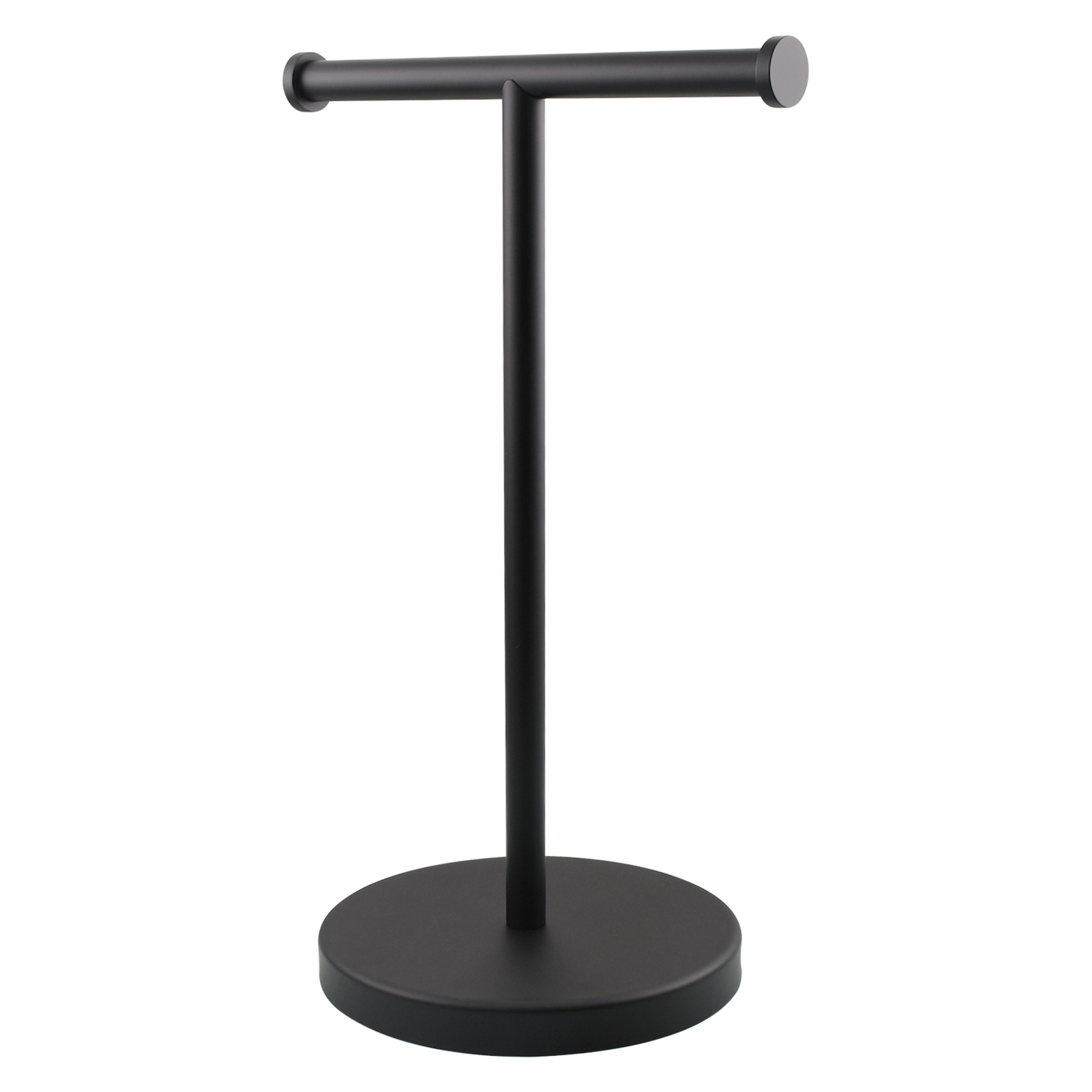 Tecmolog 304 Stainless Steel Towel Rack,Standing Towel Holder Weighted Base for Bathroom,Nickel,Brushed Gold,Black