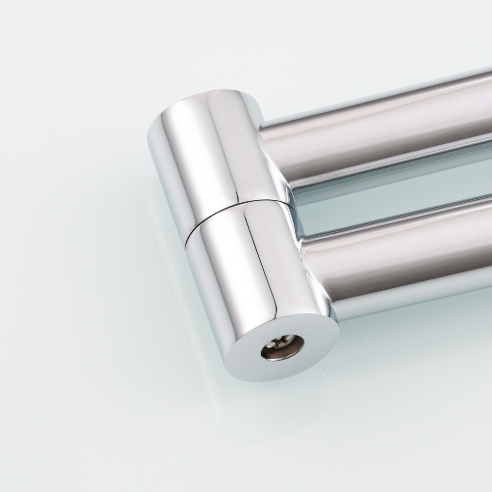 Tecmolog Brass Deck Mounted Kitchen Faucet Modern Modern Commercial Folding Faucet for Sink Faucet with Dual Handle