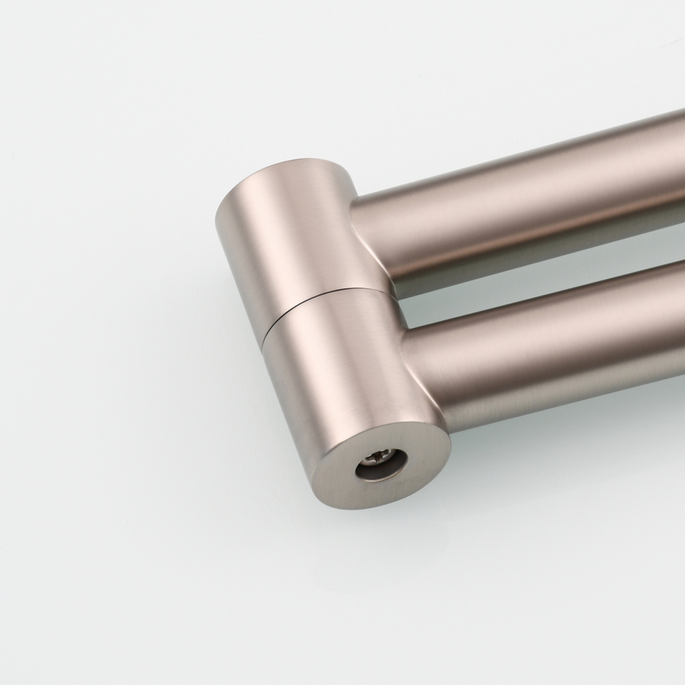 Tecmolog Brass Deck Mounted Kitchen Faucet Modern Modern Commercial Folding Faucet for Sink Faucet with Dual Handle