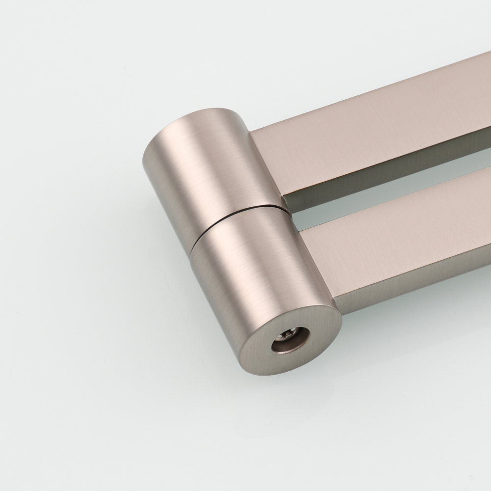 Tecmolog Brass Folding Faucet Dual Handle Kitchen Faucet,Pot Filler Faucet Deck Mount Tap