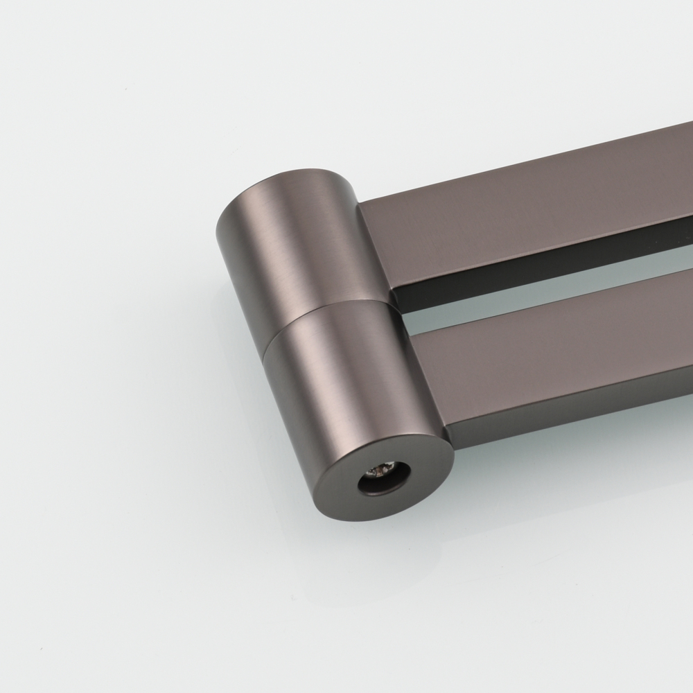 Tecmolog Brass Folding Faucet Dual Handle Kitchen Faucet,Pot Filler Faucet Deck Mount Tap