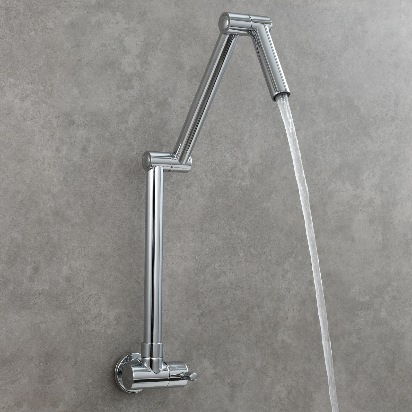 Tecmolog Pot Filler Faucet Commercial Wall Mount Stove Faucet, Brass Pot Filler Folding Faucet Over Stove