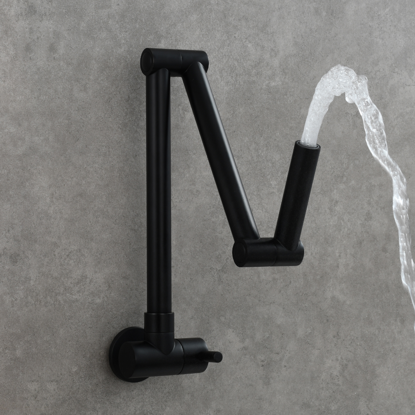 Tecmolog Pot Filler Faucet Commercial Wall Mount Stove Faucet, Brass Pot Filler Folding Faucet Over Stove