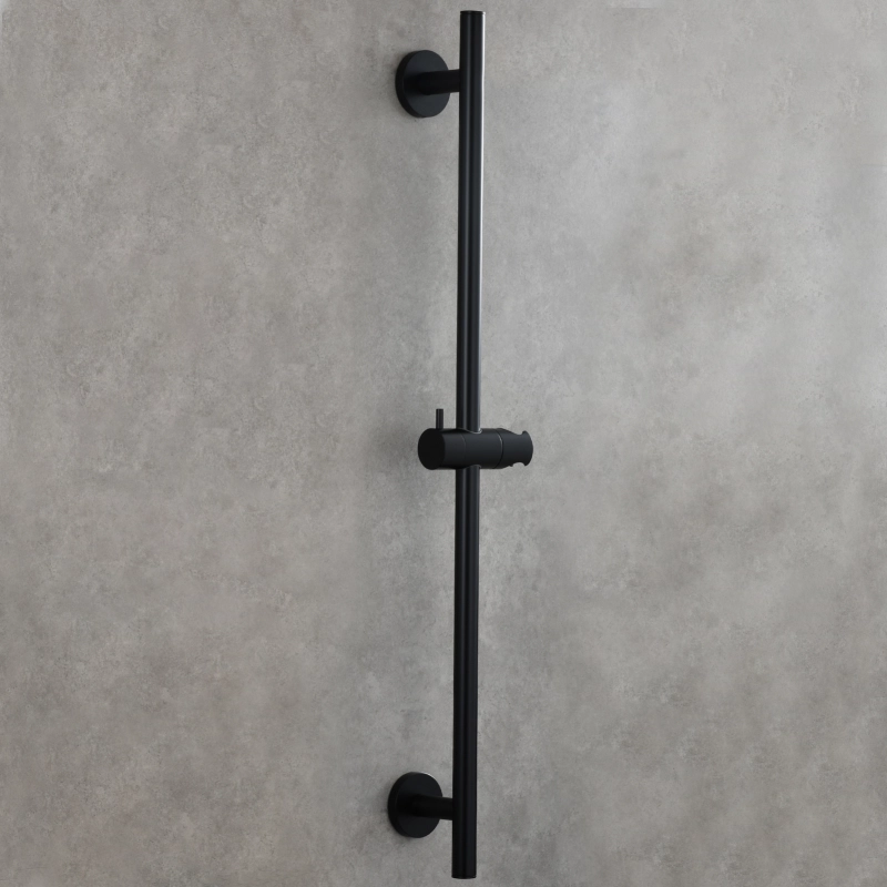 Tecmolog Brass 27.55-Inch Slide Bar with Adjustable ABS Plastic Shower Holder for Bathroom Wall Mount