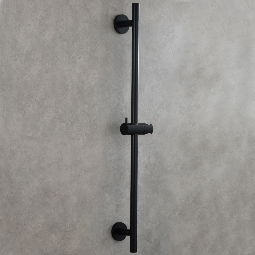 Tecmolog Brass 27.55-Inch Slide Bar with Adjustable ABS Plastic Shower Holder for Bathroom Wall Mount