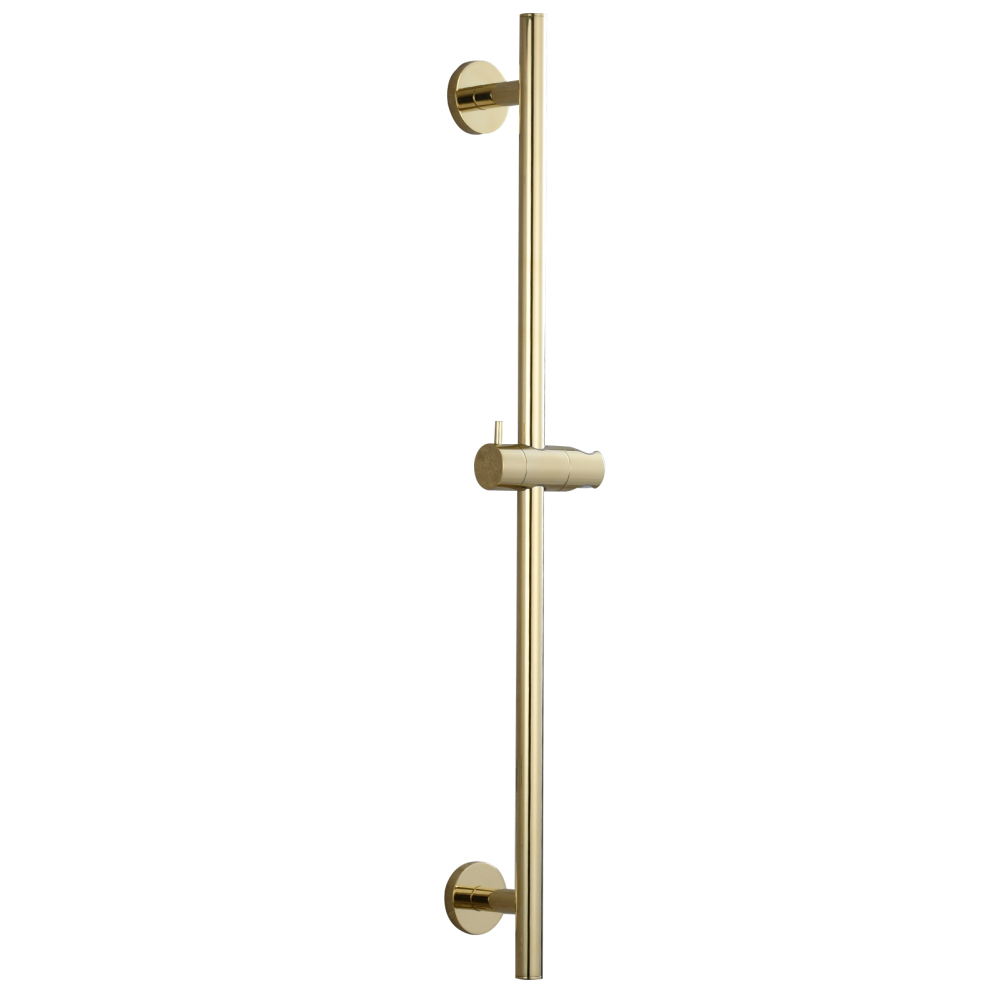 Tecmolog Brass 27.55-Inch Slide Bar with Adjustable Brass Shower Holder for Bathroom Wall Mount