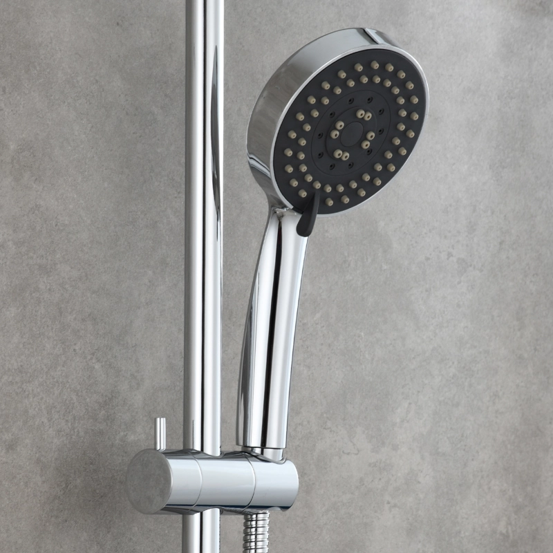Tecmolog Brass 27.55-Inch Slide Bar with Adjustable Brass Shower Holder for Bathroom Wall Mount