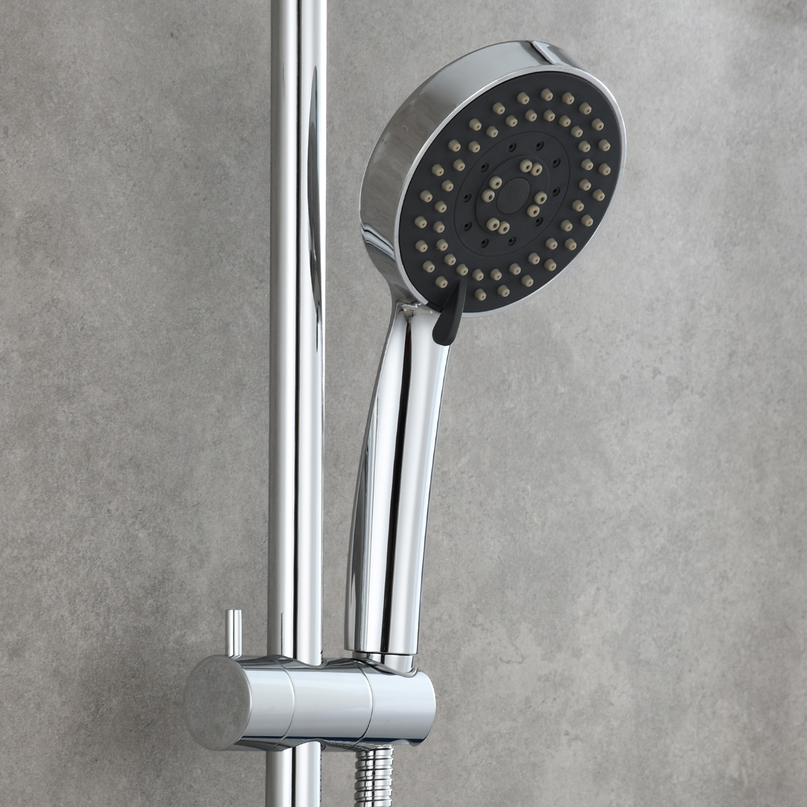 Tecmolog Brass 27.55-Inch Slide Bar with Adjustable Brass Shower Holder for Bathroom Wall Mount