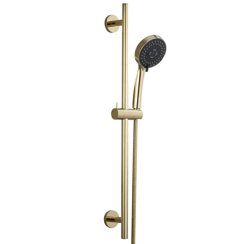 Tecmolog Brass 27.55-Inch Slide Bar with Adjustable Brass Shower Holder for Bathroom Wall Mount