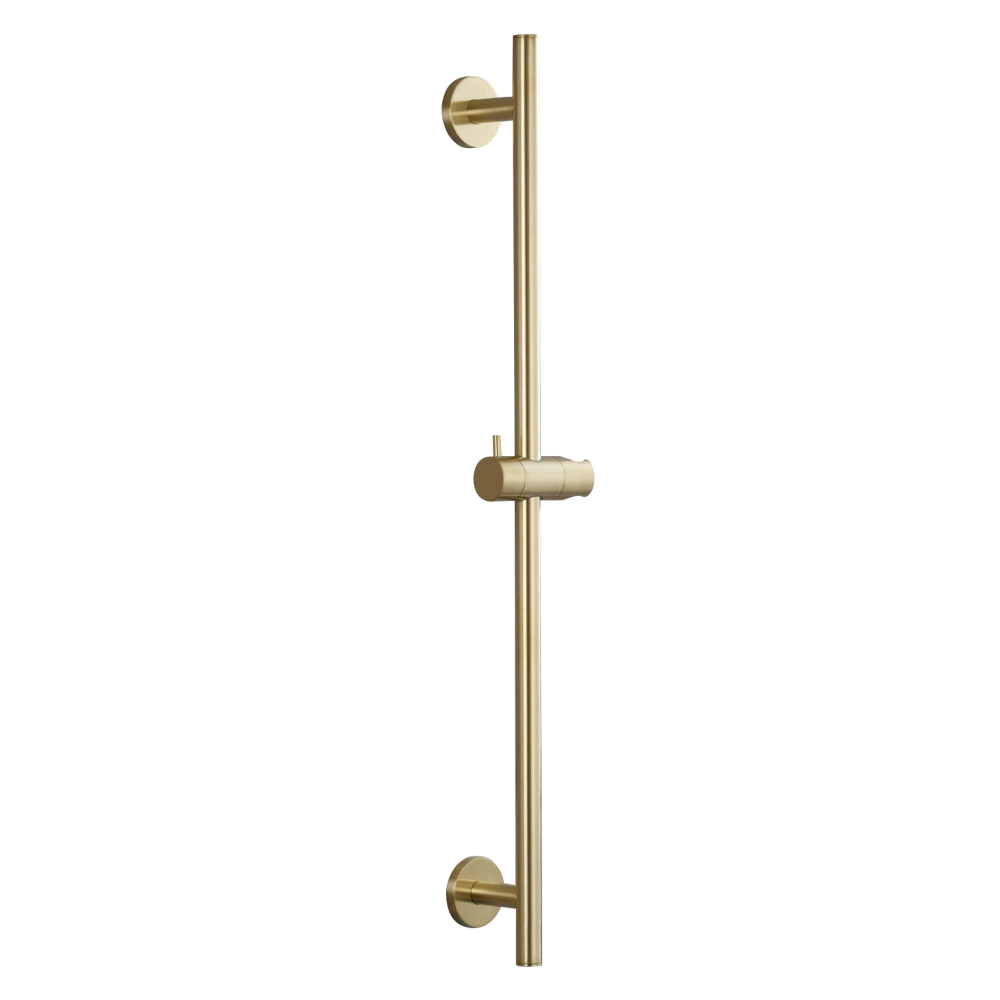 Tecmolog Brass 27.55-Inch Slide Bar with Adjustable Brass Shower Holder for Bathroom Wall Mount