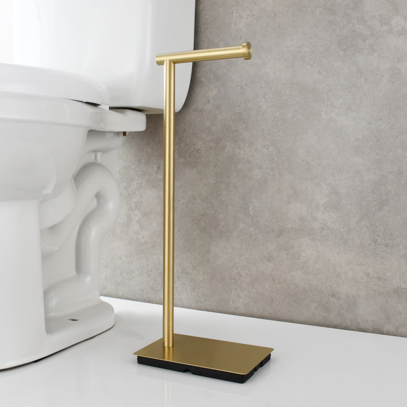 Tecmolog 304 Stainless Steel Free-standing Toilet Roll Holder with Reserve Function,SBH266B