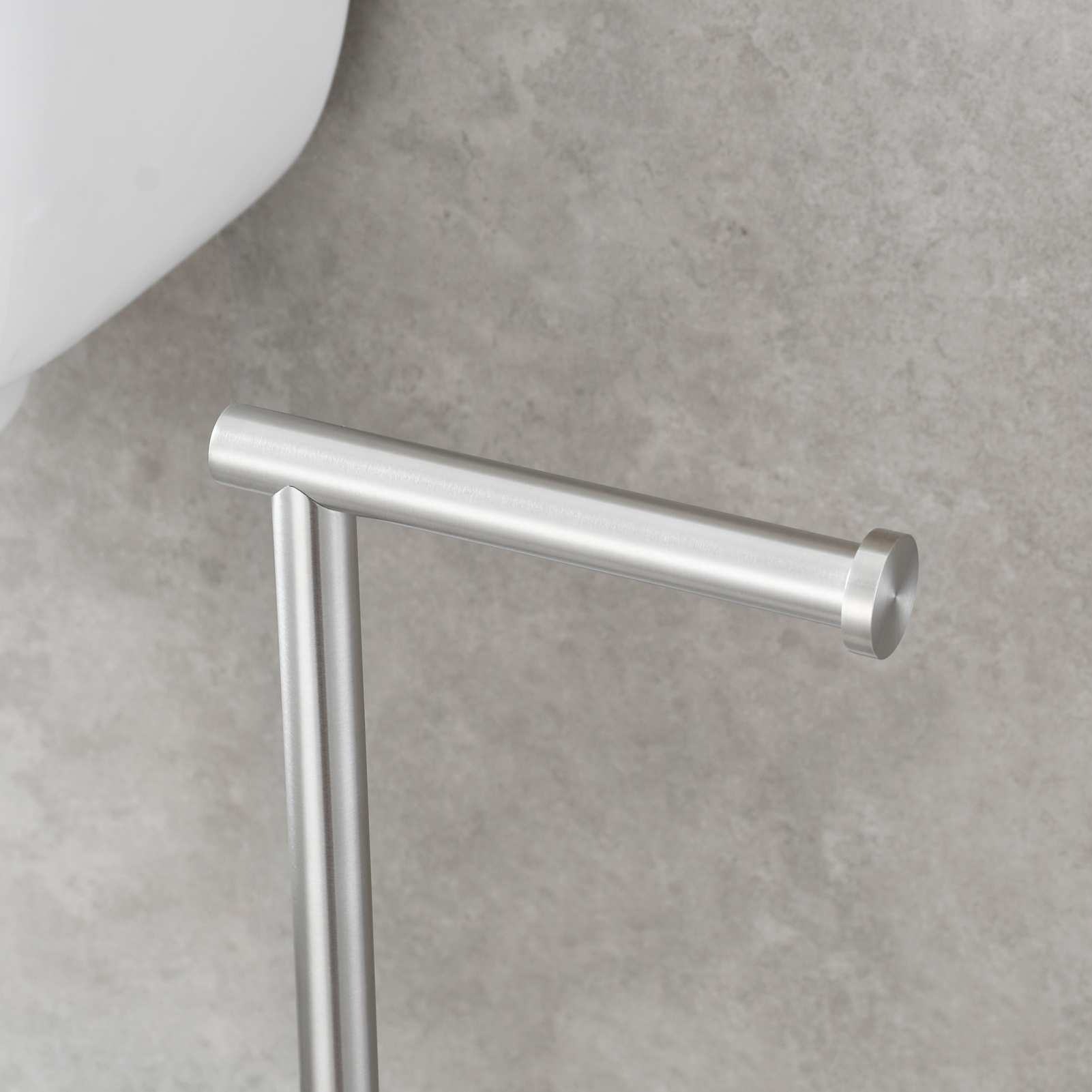 Tecmolog 304 Stainless Steel Free-standing Toilet Roll Holder with Reserve Function,SBH266B