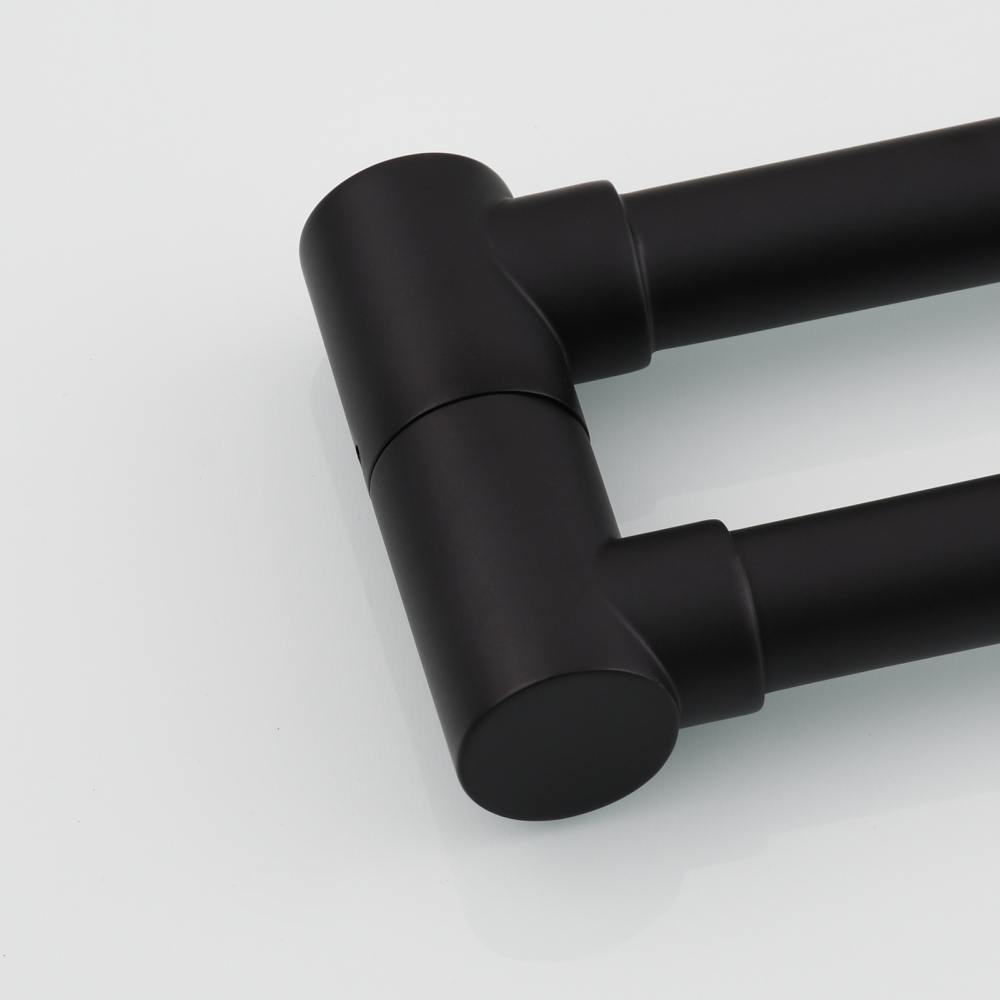 Tecmolog Deck Mount Pot Filler Kitchen Faucet, Brass Only Cold Folding Faucet, Dual Handles Stretchable 23” Double Swing Joint Single Hole Kitchen Sink Tap