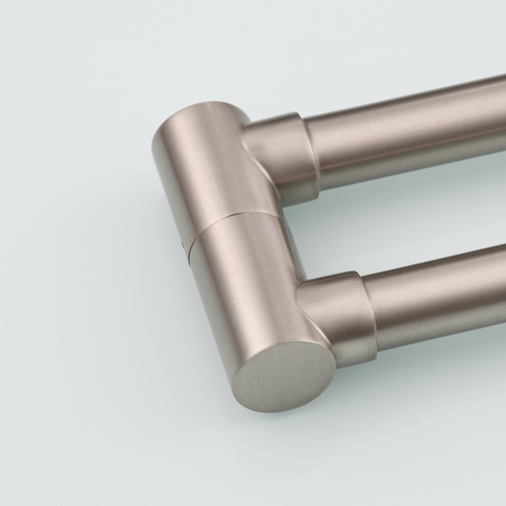 Tecmolog Deck Mount Pot Filler Kitchen Faucet, Brass Only Cold Folding Faucet, Dual Handles Stretchable 23” Double Swing Joint Single Hole Kitchen Sink Tap