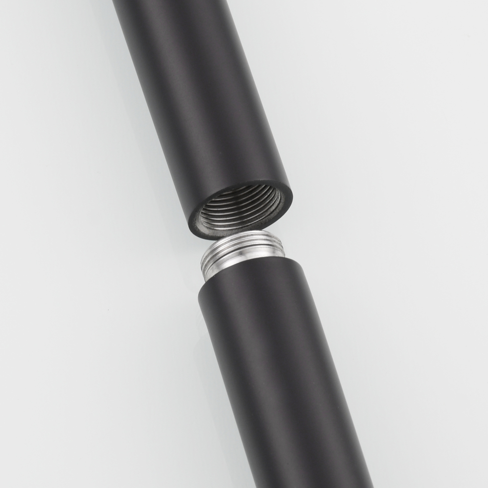 Tecmolog Stainless Steel Free Standing Paper Towel Holder,Black Bathroom Roll Holder with Non-Slip Mat,SBH265B