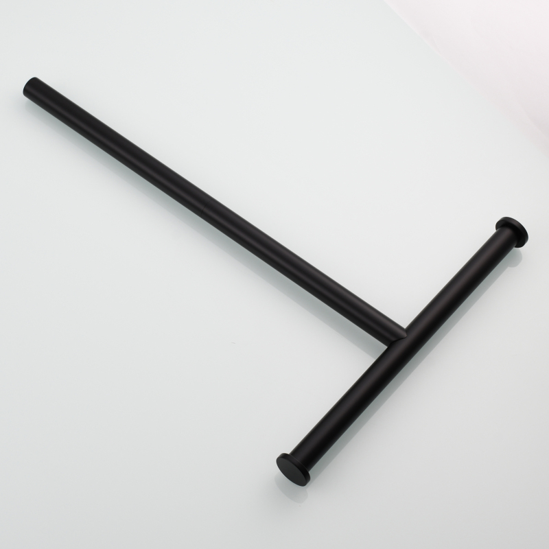 Tecmolog 304 Stainless Steel Black Towel Rack,Free Standing Marble Base Paper Towel Holder,SBH253B