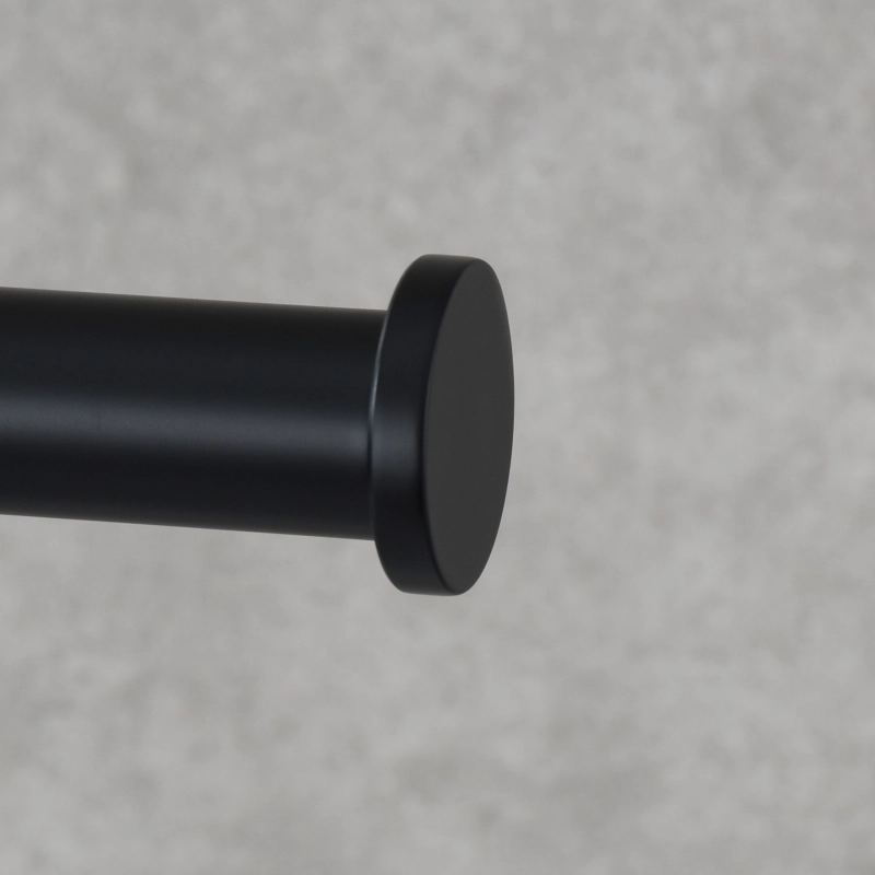 Tecmolog 304 Stainless Steel Black Towel Rack,Free Standing Marble Base Paper Towel Holder,SBH253B