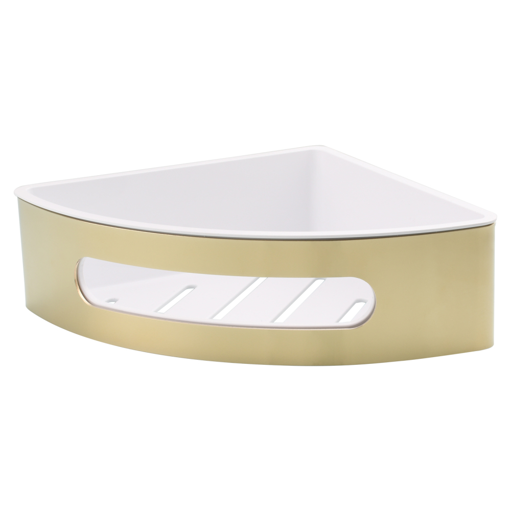 Tecmolog Chrome Triangle Corner Caddy Bathing Platform With Hooks Kitchen Wall Nail Storage For Bathroom SBH189/SBH189J/SBH189B/SBH189NA