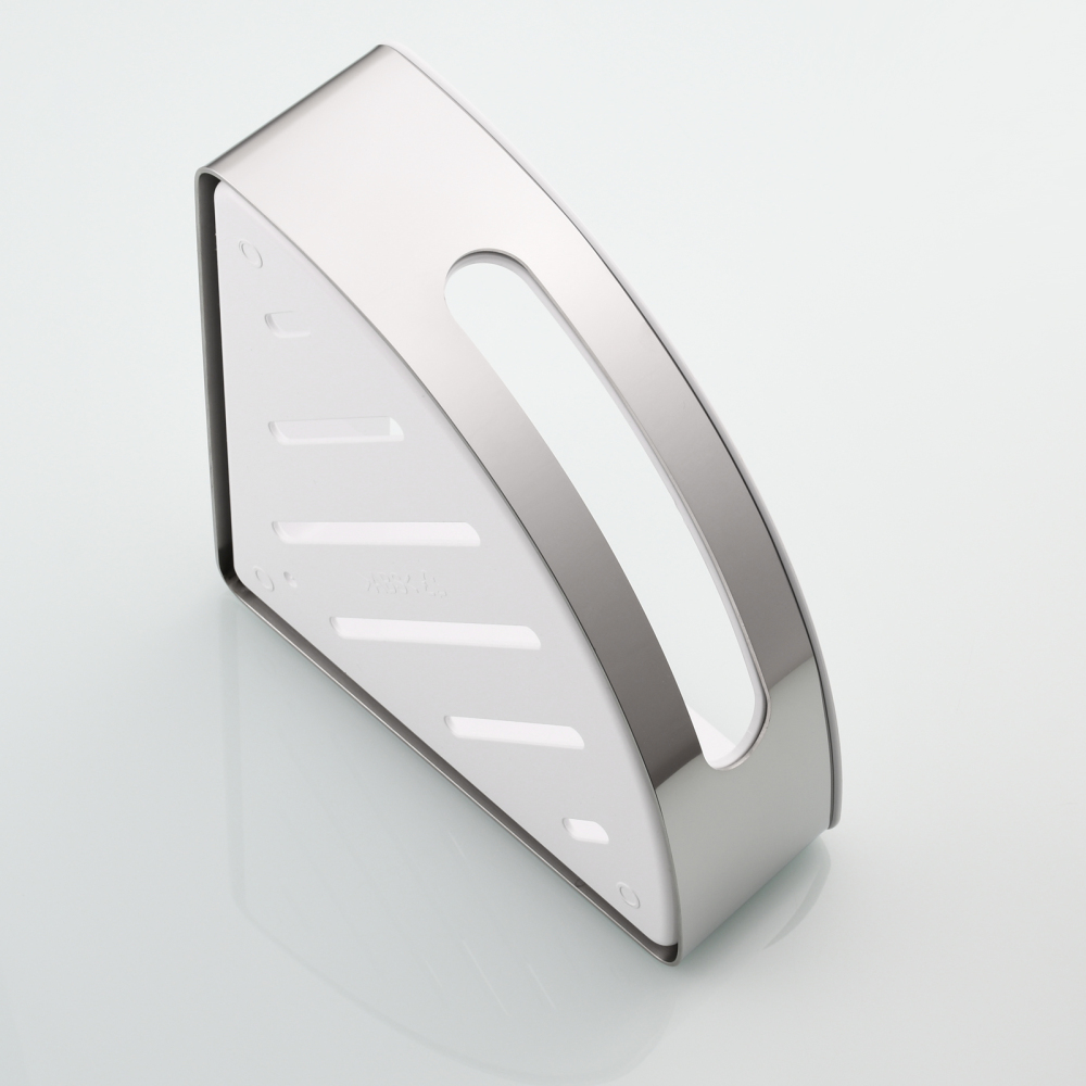 Tecmolog Chrome Triangle Corner Caddy Bathing Platform With Hooks Kitchen Wall Nail Storage For Bathroom SBH189/SBH189J/SBH189B/SBH189NA