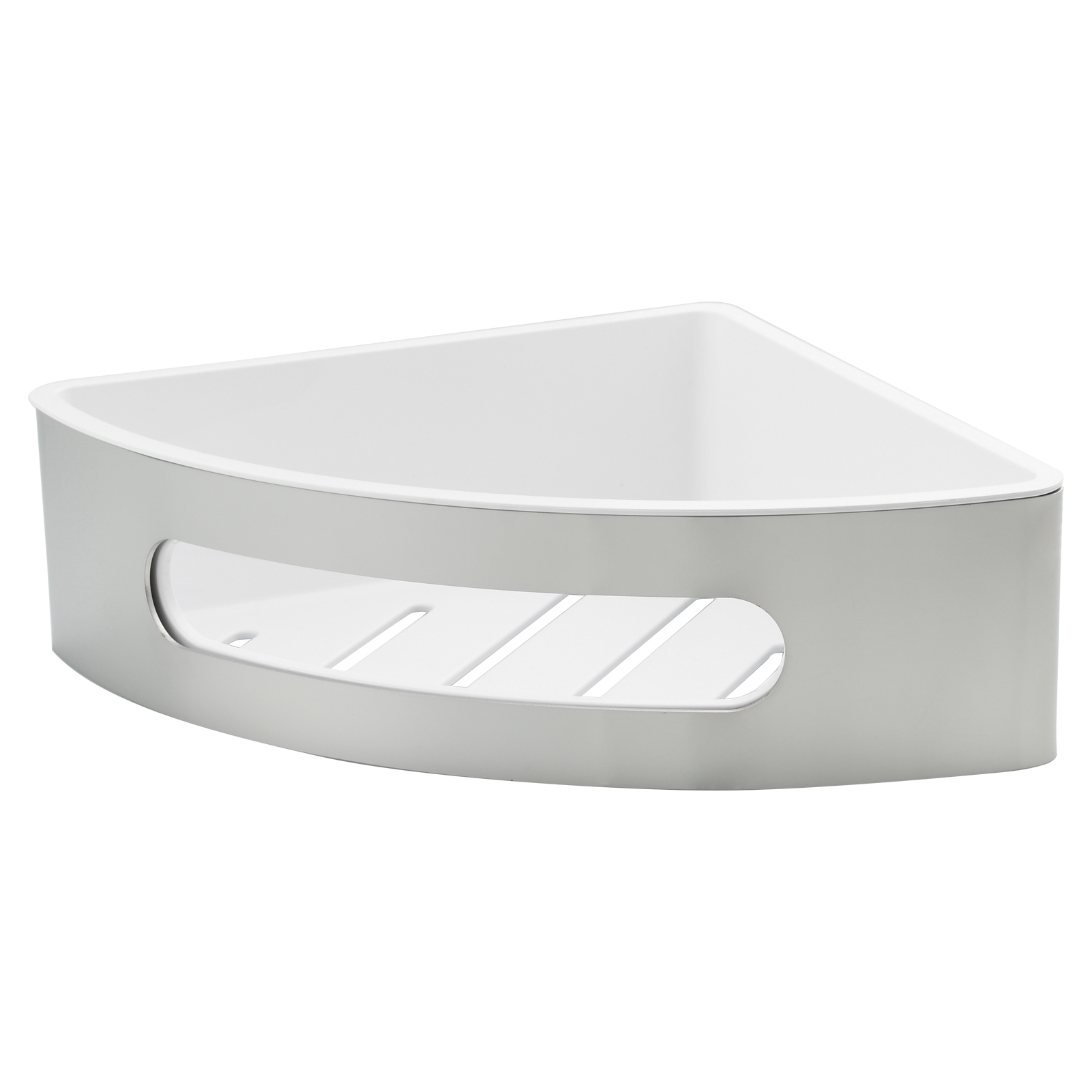 Tecmolog Chrome Triangle Corner Caddy Bathing Platform With Hooks Kitchen Wall Nail Storage For Bathroom SBH189/SBH189J/SBH189B/SBH189NA
