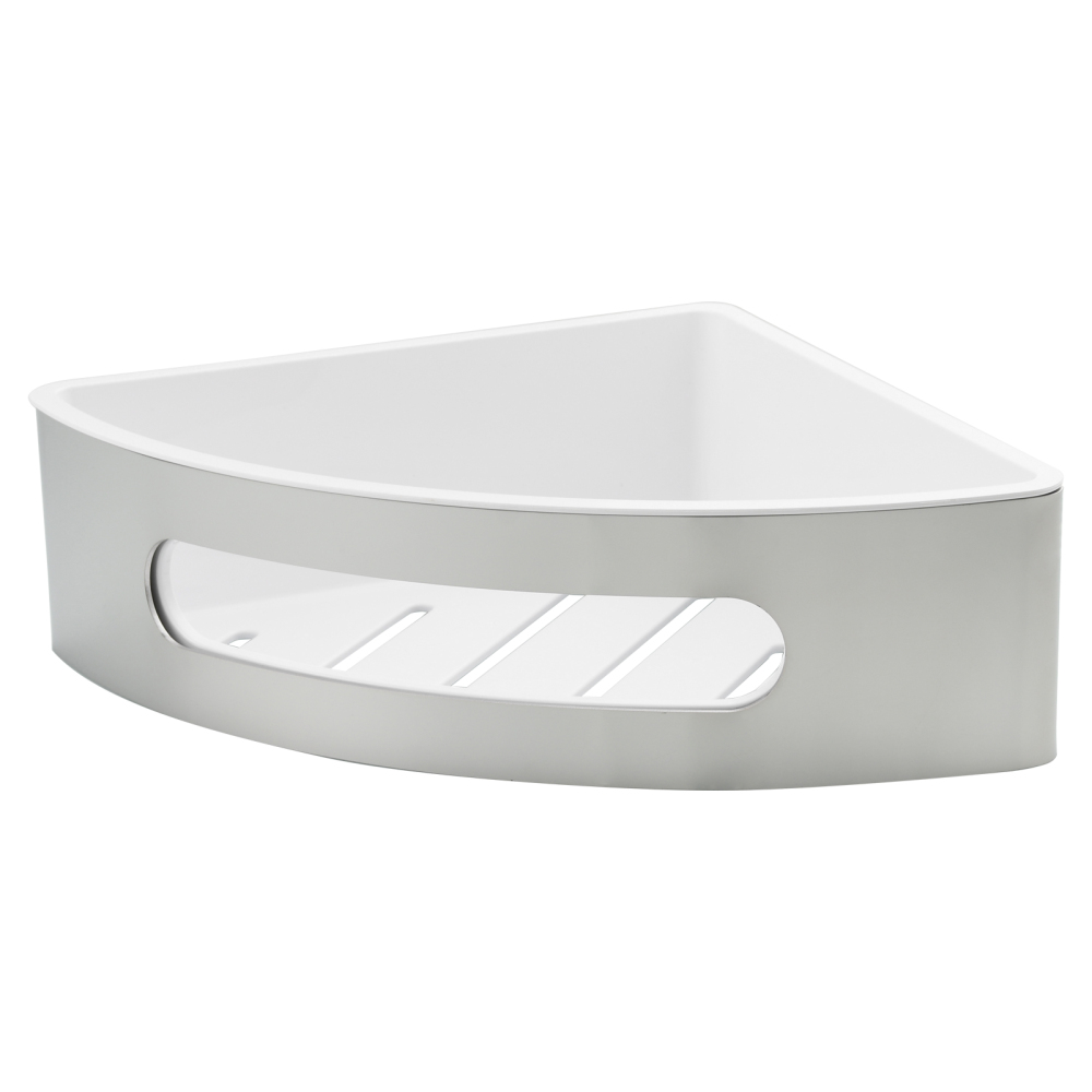 Tecmolog Chrome Triangle Corner Caddy Bathing Platform With Hooks Kitchen Wall Nail Storage For Bathroom SBH189/SBH189J/SBH189B/SBH189NA