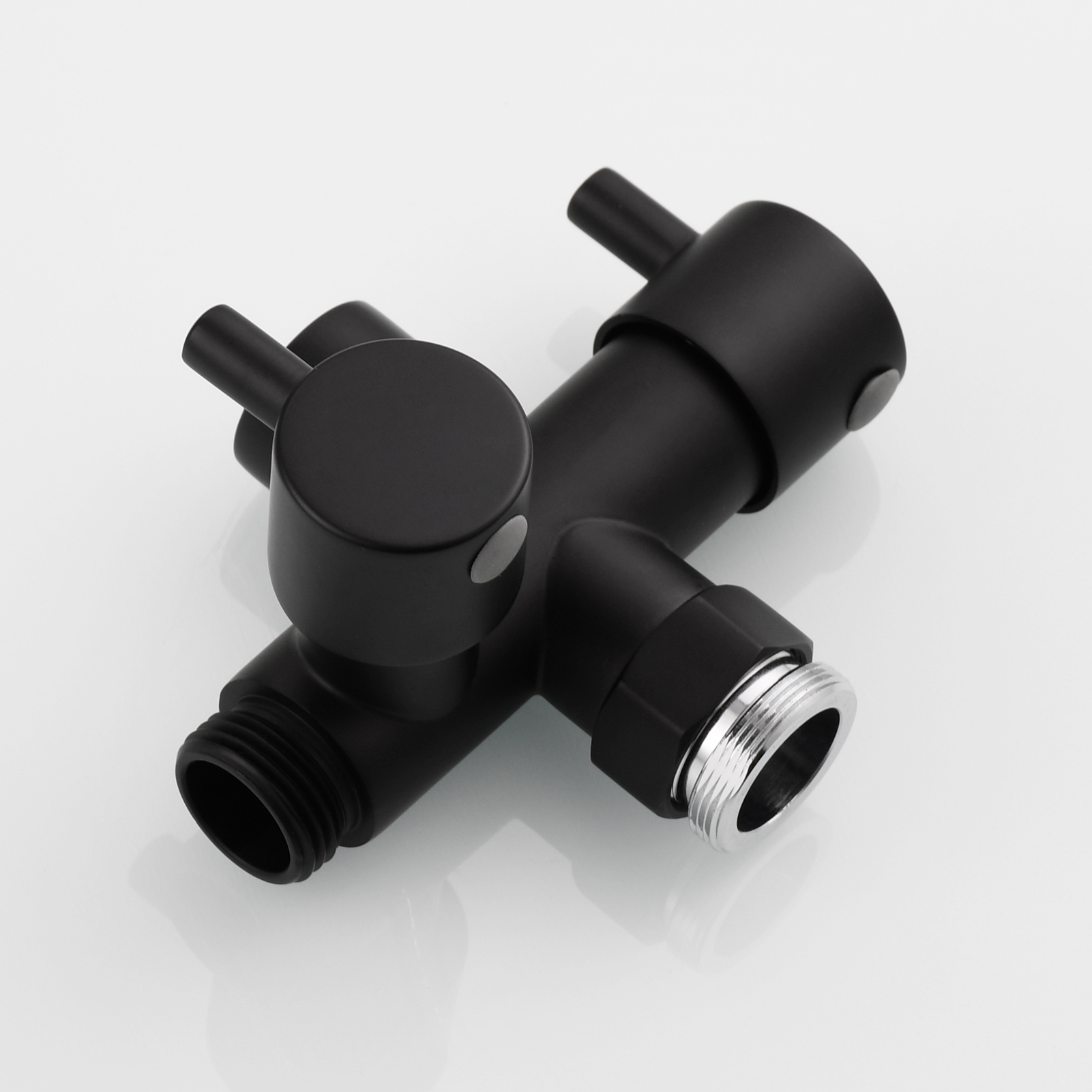 Tecmolog Brass Faucet Diverter Valve Shut Off Sink Faucet to Hose Adapter for Bathroom Faucet