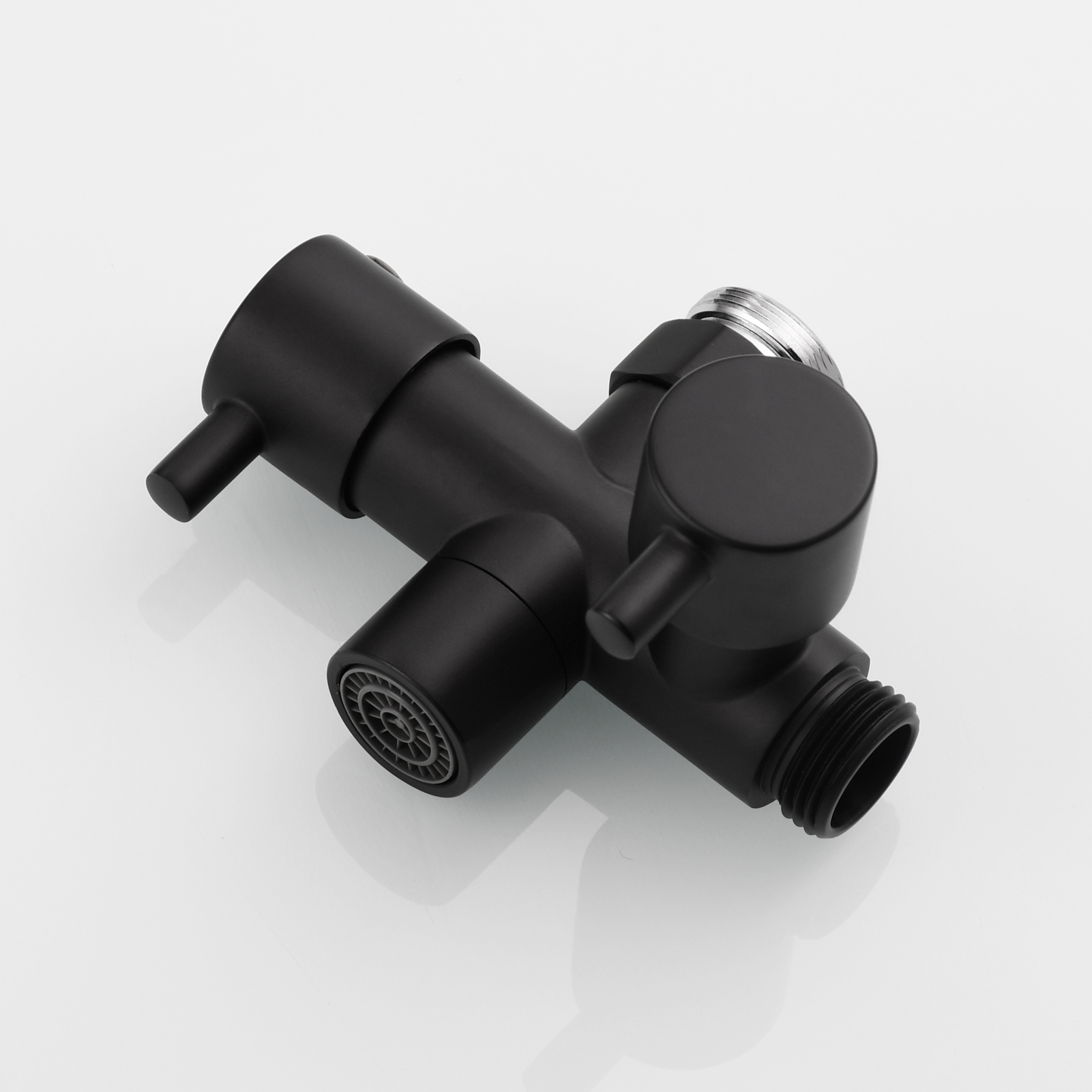 Tecmolog Brass Faucet Diverter Valve Shut Off Sink Faucet to Hose Adapter for Bathroom Faucet
